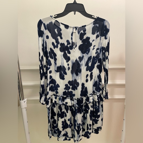 H&M Floral dress Navy & White - Picture 3 of 4